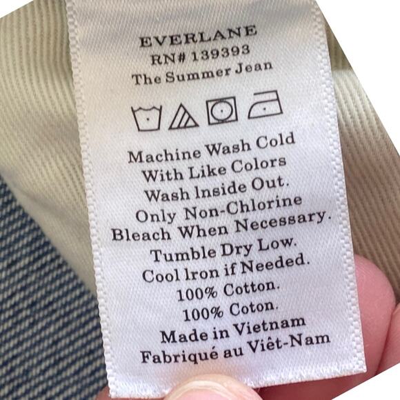 Everlane Lightweight distressed THE SUMMER JEAN Straight Jeans Classic Size 25 - Picture 9 of 16